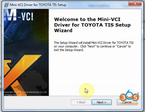 toyota mini vci j2534 driver download